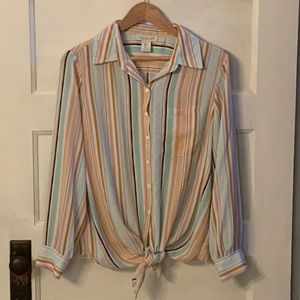 Rachel Zoe striped top size L